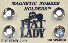 Acrylic Crystal Number Magnets - Show Number Magnets