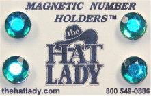 Emerald Green Number Magnets - Show Number Magnets