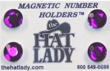 Purple Amethyst Number Magnets - Show Number Magnets