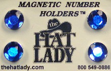 Sapphire Blue Number Magnets - Show Number Magnets