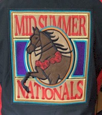Mid Summer Nationals Red/Black Soft Shell Full Back Jacket. Ladies and Mens sizes! - US Nationals